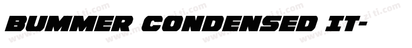 Bummer Condensed It字体转换